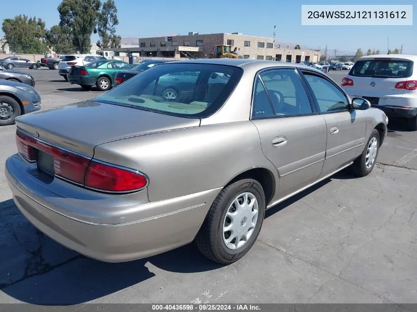 2G4WS52J121131612 2002 Buick Century Custom