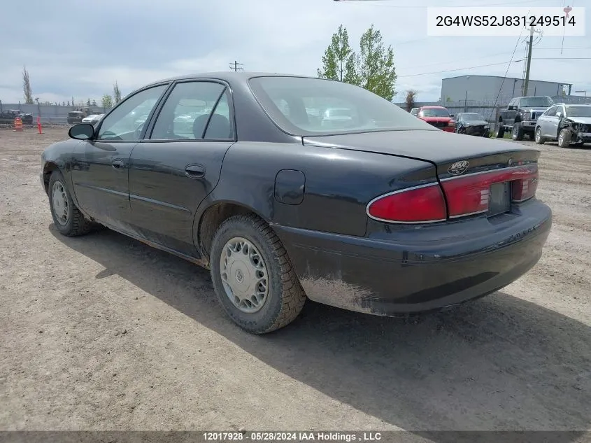 2G4WS52J831249514 2003 Buick Century