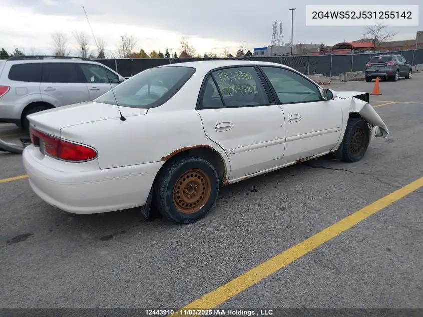 2G4WS52J531255142 2003 Buick Century Custom