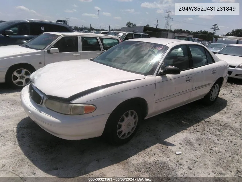 2003 Buick Century Custom VIN: 2G4WS52J431231849 Lot: 39323563