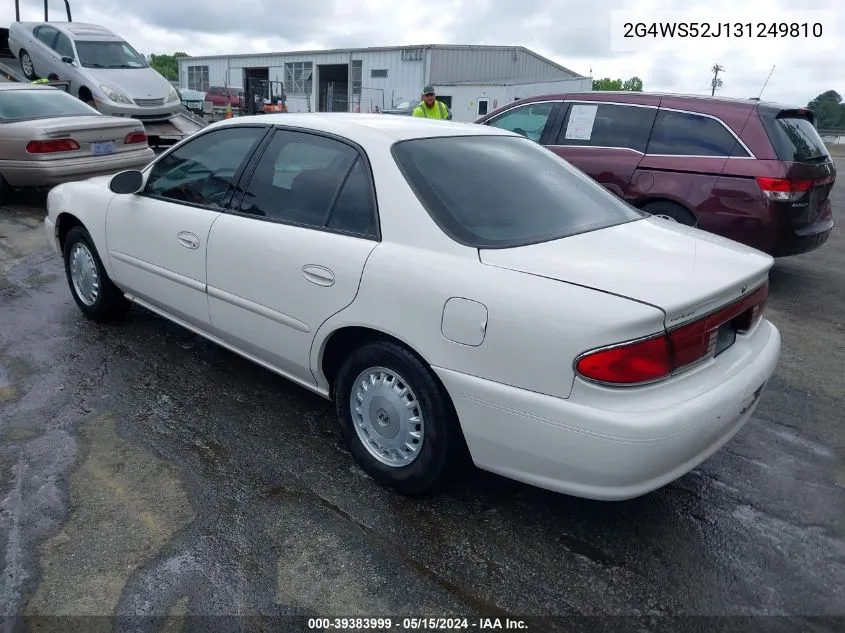 2003 Buick Century Custom VIN: 2G4WS52J131249810 Lot: 39383999