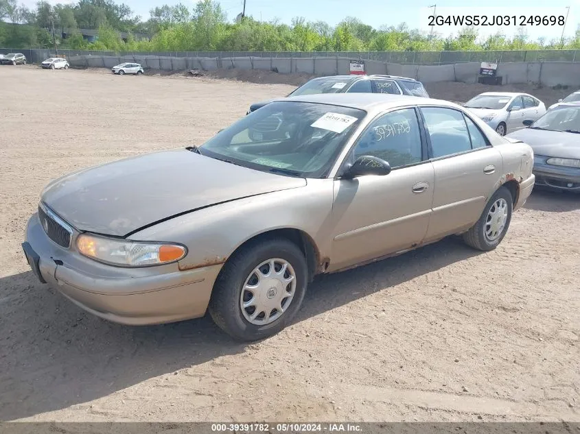 2003 Buick Century Custom VIN: 2G4WS52J031249698 Lot: 39391782