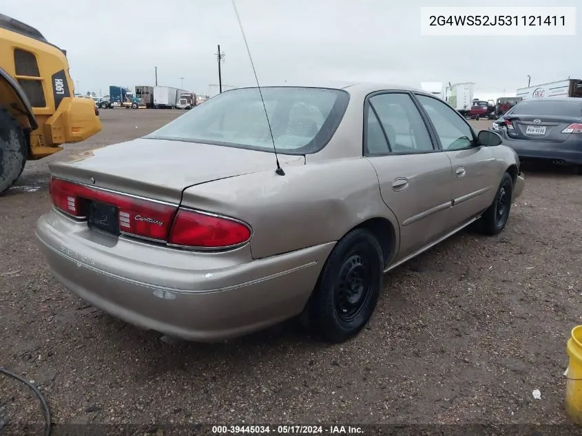 2003 Buick Century Custom VIN: 2G4WS52J531121411 Lot: 39445034