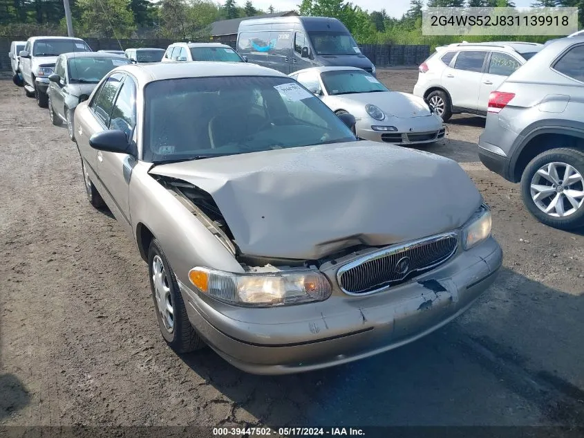 2G4WS52J831139918 2003 Buick Century Custom