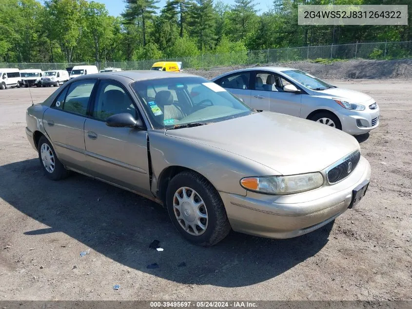 2003 Buick Century Custom VIN: 2G4WS52J831264322 Lot: 39495697