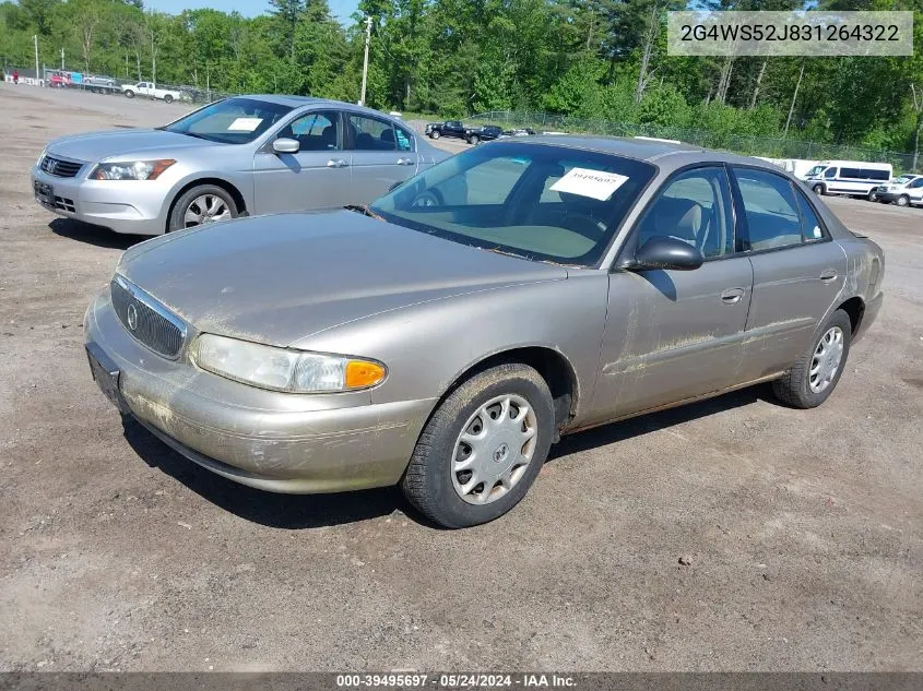 2G4WS52J831264322 2003 Buick Century Custom