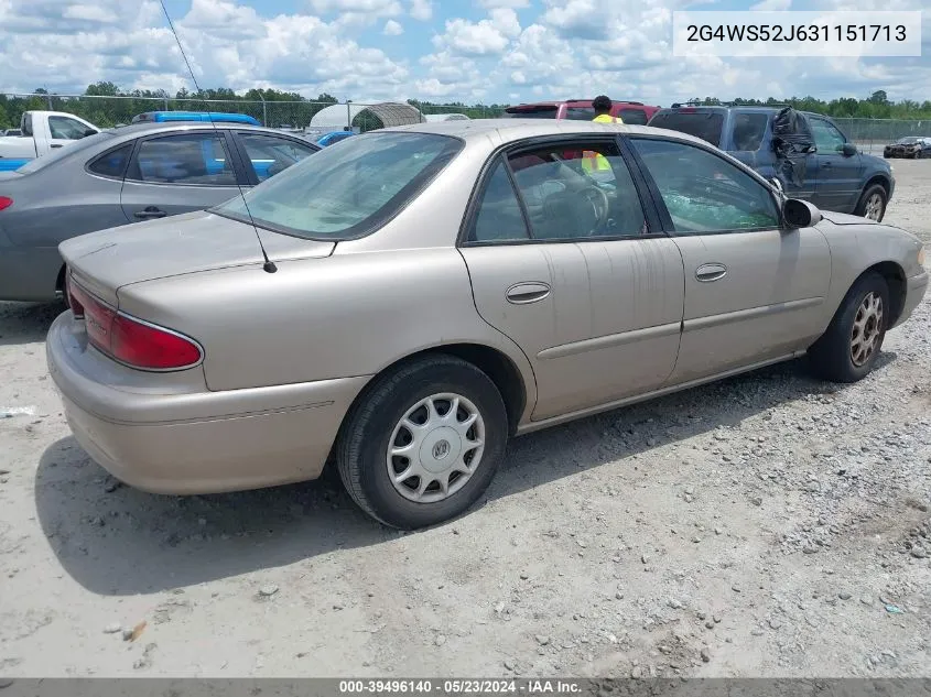 2G4WS52J631151713 2003 Buick Century Custom