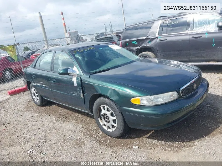 2003 Buick Century Custom VIN: 2G4WS52J831166150 Lot: 39515335