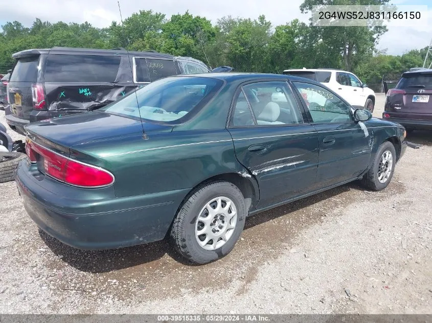 2003 Buick Century Custom VIN: 2G4WS52J831166150 Lot: 39515335