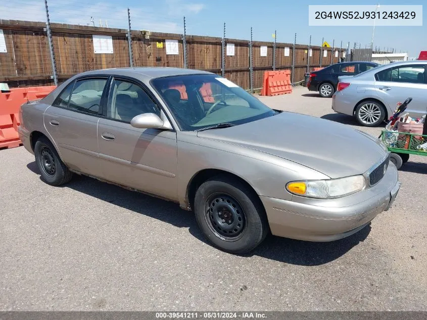 2003 Buick Century Custom VIN: 2G4WS52J931243429 Lot: 39541211