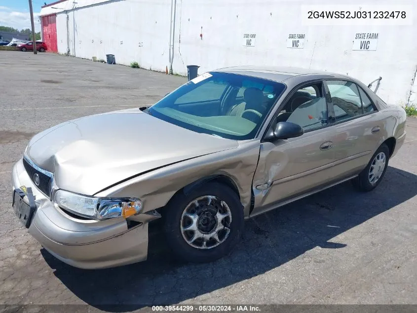 2003 Buick Century Custom VIN: 2G4WS52J031232478 Lot: 39544299