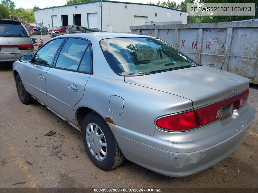 2003 Buick Century Custom VIN: 2G4WS521331103473 Lot: 39607989