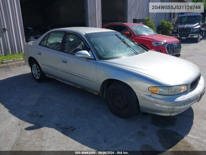 2003 Buick Century Custom VIN: 2G4WS55J531126748 Lot: 40052555