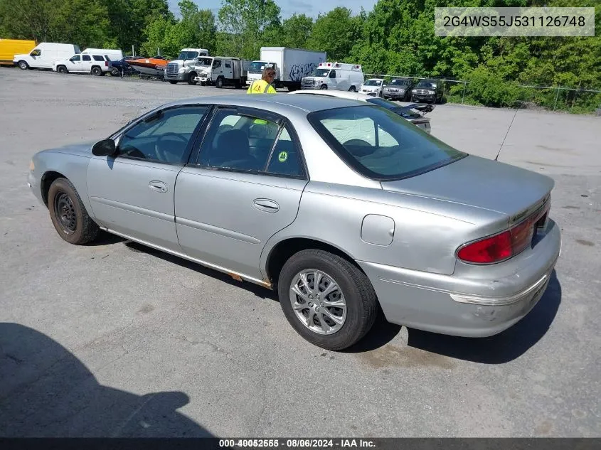 2003 Buick Century Custom VIN: 2G4WS55J531126748 Lot: 40052555