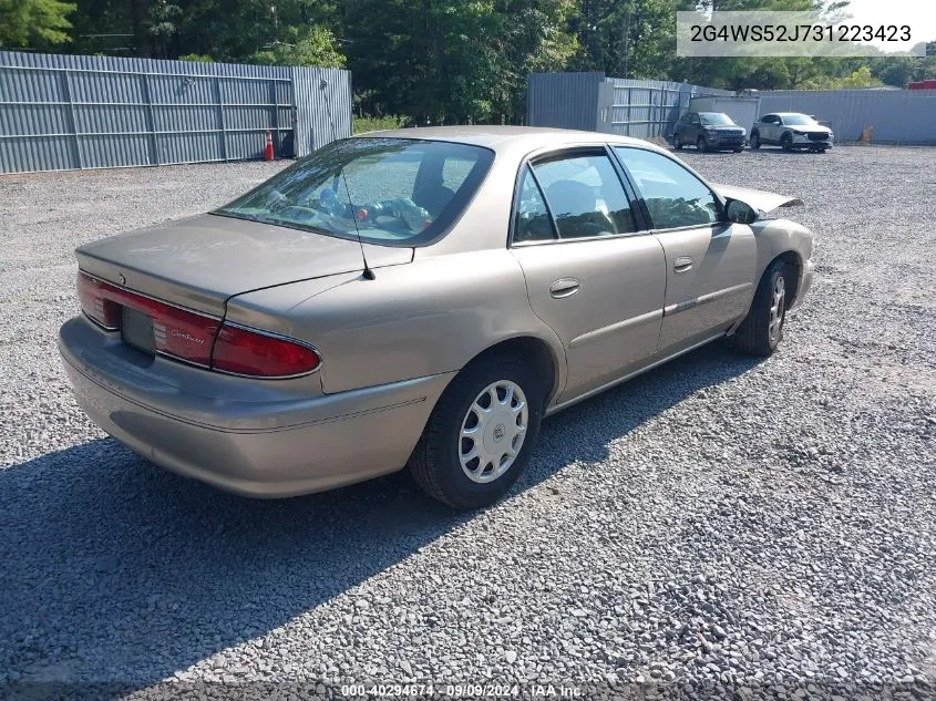 2003 Buick Century Custom VIN: 2G4WS52J731223423 Lot: 40294674