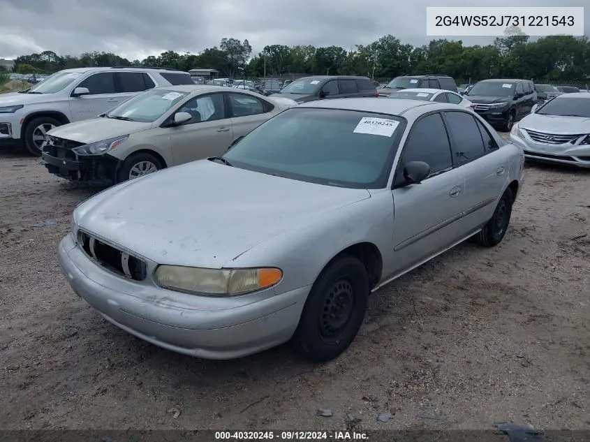 2003 Buick Century Custom VIN: 2G4WS52J731221543 Lot: 40320245