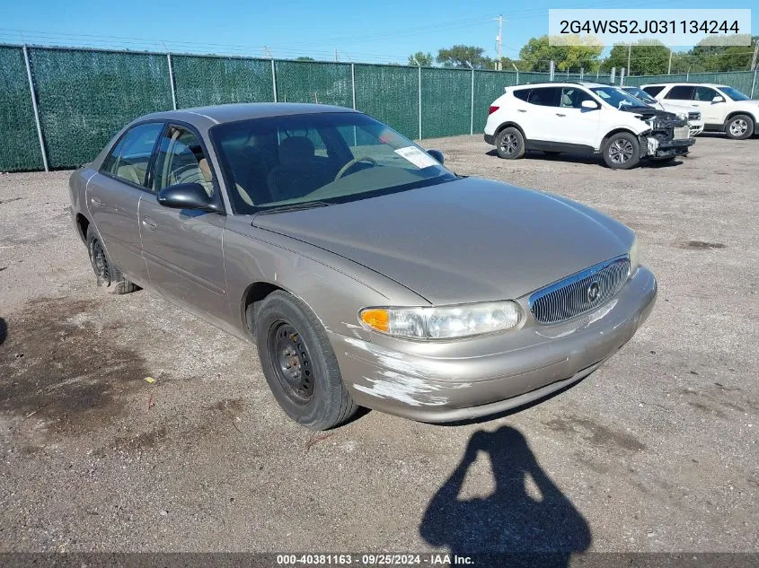 2003 Buick Century Custom VIN: 2G4WS52J031134244 Lot: 40381163