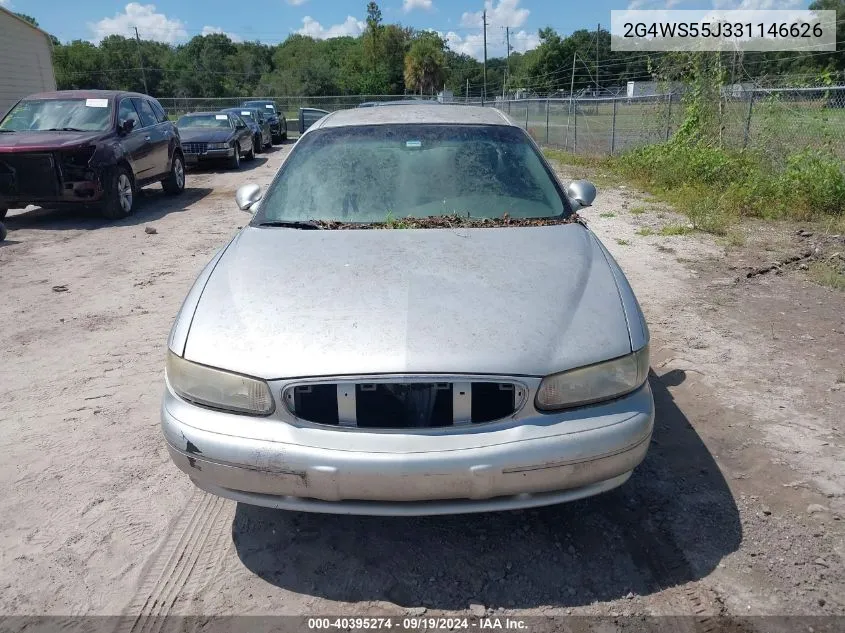 2003 Buick Century Custom VIN: 2G4WS55J331146626 Lot: 40395274