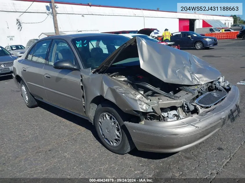 2003 Buick Century Custom VIN: 2G4WS52J431188663 Lot: 40424979