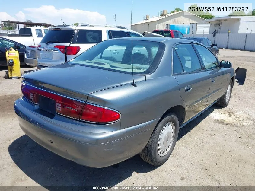 2G4WS52J641283792 2004 Buick Century