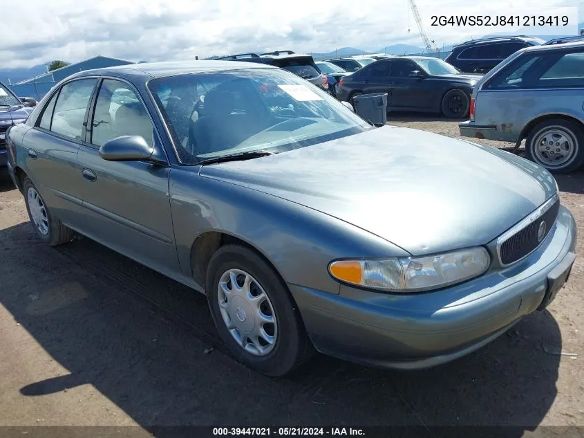 2004 Buick Century Custom VIN: 2G4WS52J841213419 Lot: 39447021