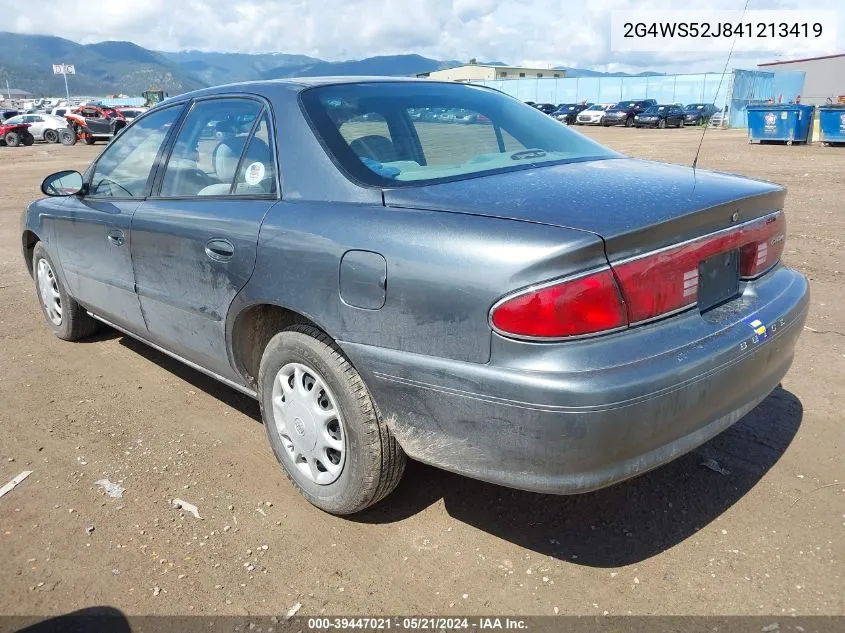 2004 Buick Century Custom VIN: 2G4WS52J841213419 Lot: 39447021