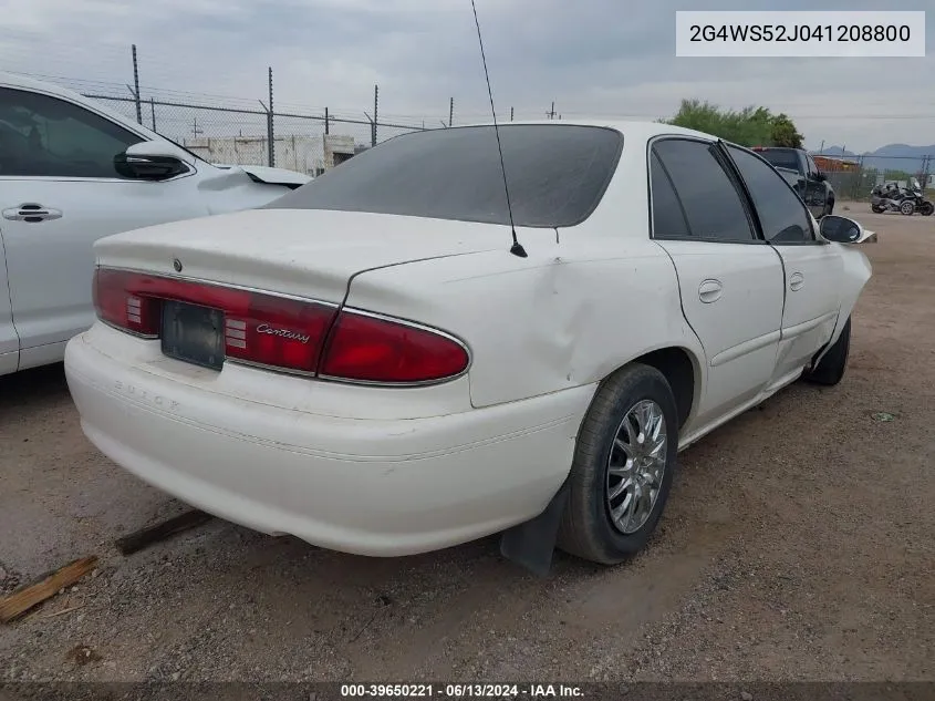 2G4WS52J041208800 2004 Buick Century