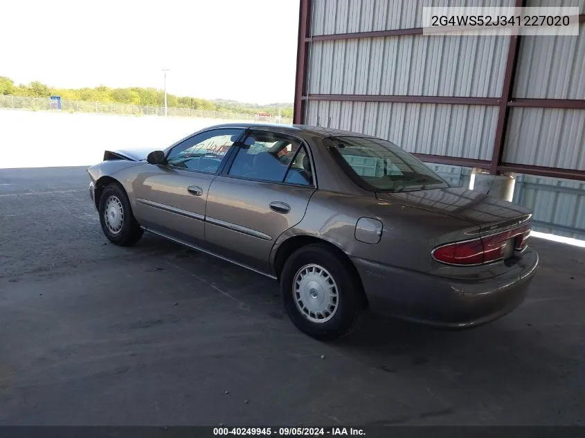 2004 Buick Century VIN: 2G4WS52J341227020 Lot: 40249945