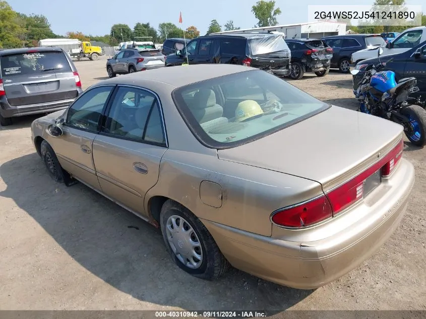 2004 Buick Century VIN: 2G4WS52J541241890 Lot: 40310942