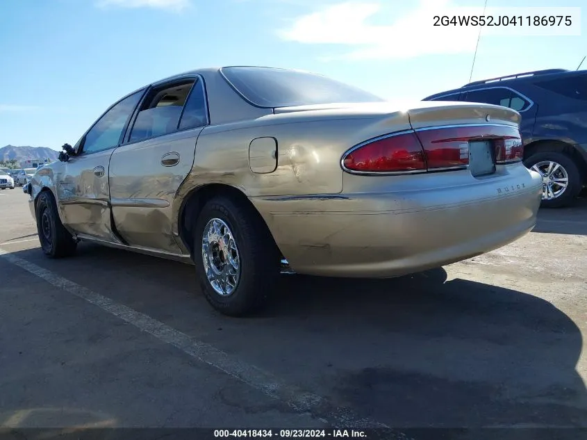 2004 Buick Century VIN: 2G4WS52J041186975 Lot: 40418434