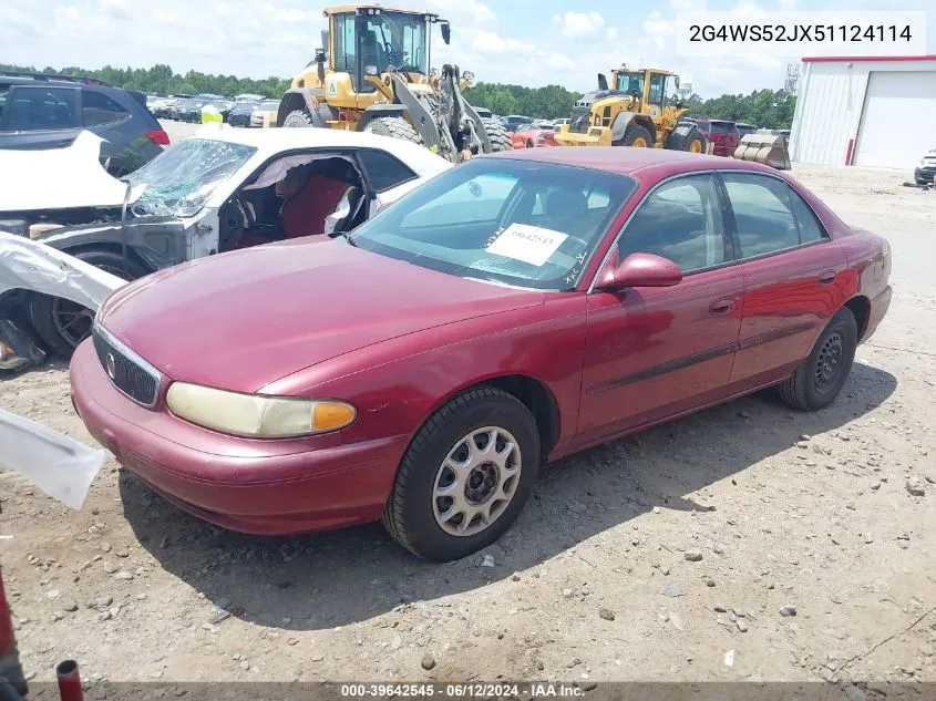 2005 Buick Century VIN: 2G4WS52JX51124114 Lot: 39642545