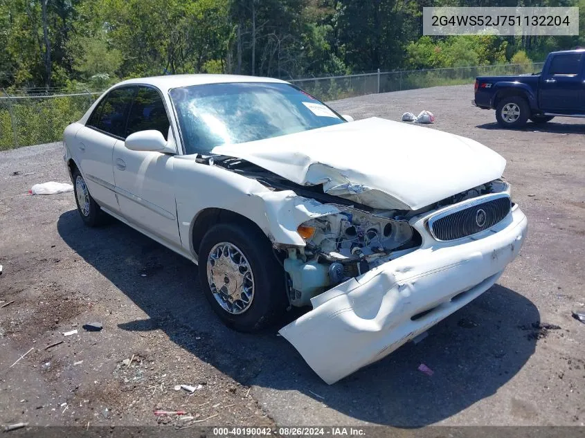 2005 Buick Century VIN: 2G4WS52J751132204 Lot: 40190042