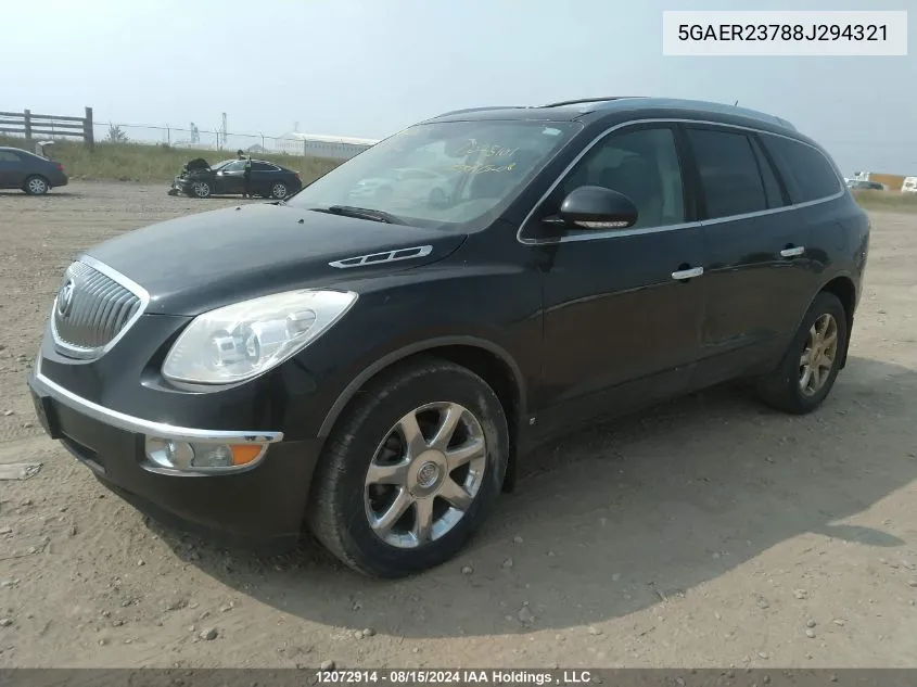 2008 Buick Enclave VIN: 5GAER23788J294321 Lot: 12072914