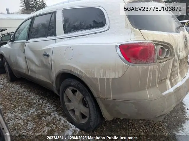 5GAEV23778J103872 2008 Buick Enclave Cxl