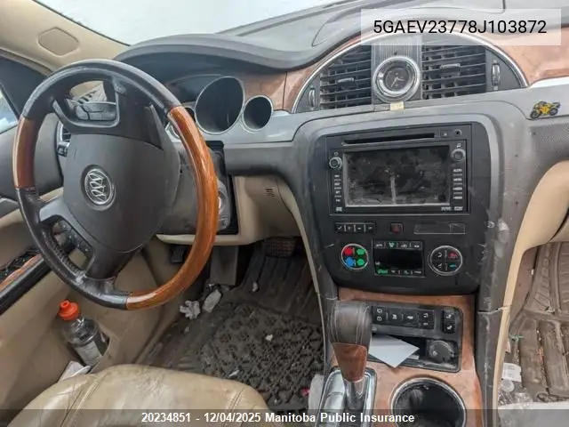 5GAEV23778J103872 2008 Buick Enclave Cxl
