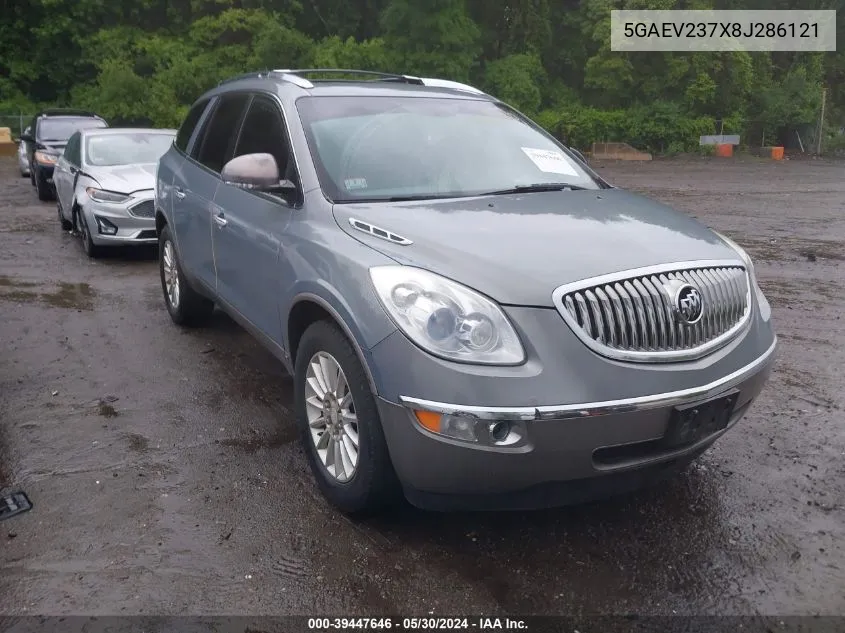 2008 Buick Enclave Cxl VIN: 5GAEV237X8J286121 Lot: 39447646