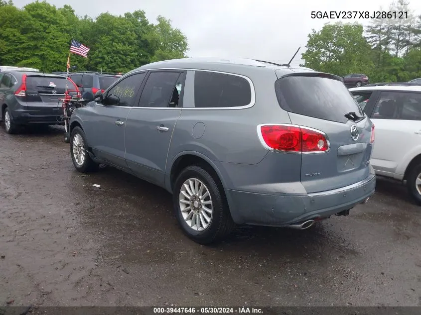 5GAEV237X8J286121 2008 Buick Enclave Cxl