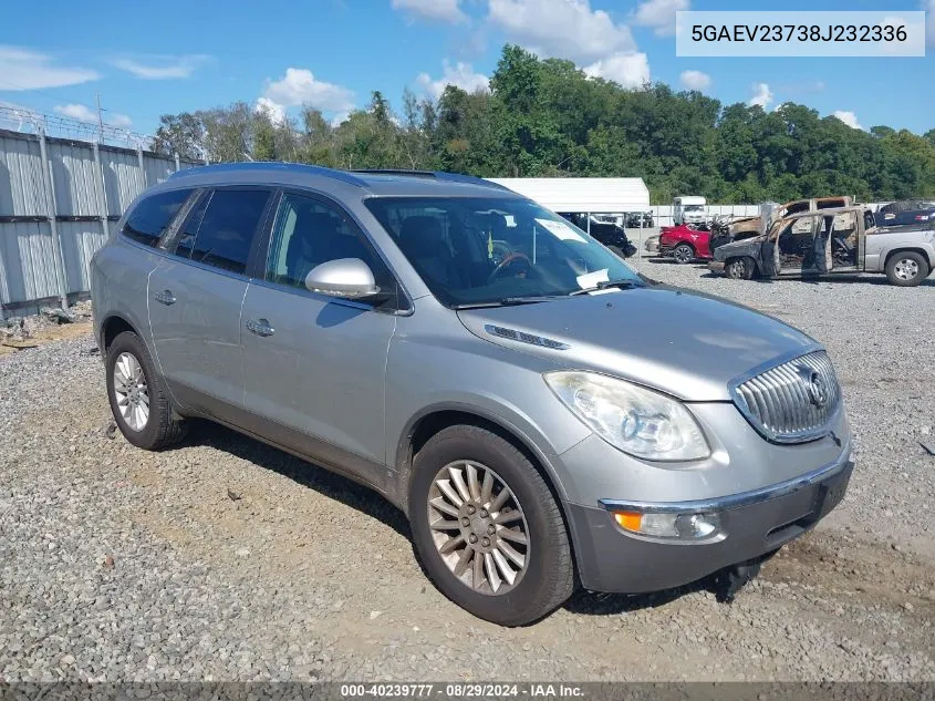 2008 Buick Enclave Cxl VIN: 5GAEV23738J232336 Lot: 40239777