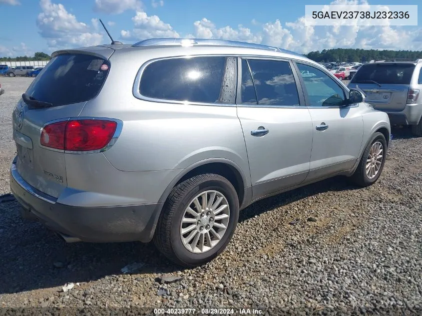 2008 Buick Enclave Cxl VIN: 5GAEV23738J232336 Lot: 40239777