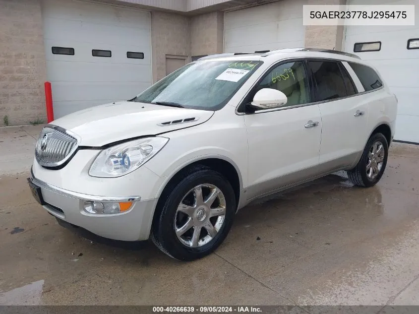 2008 Buick Enclave Cxl VIN: 5GAER23778J295475 Lot: 40266639