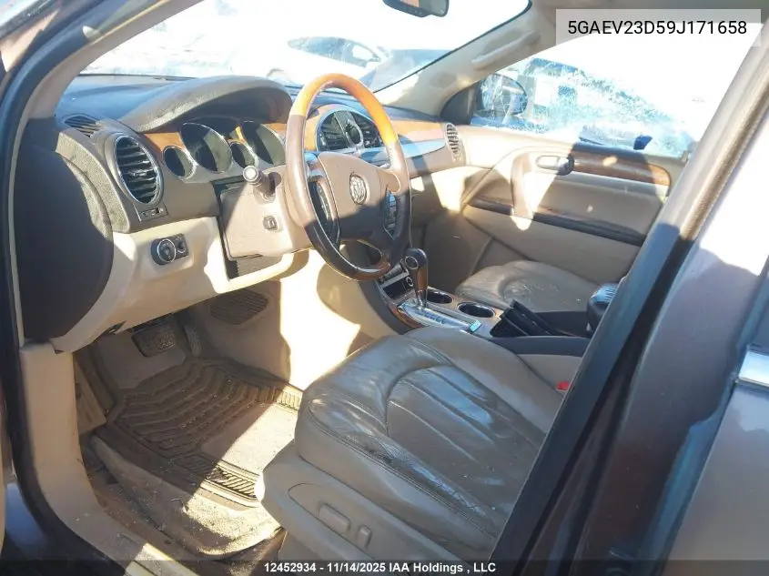 5GAEV23D59J171658 2009 Buick Enclave Cxl