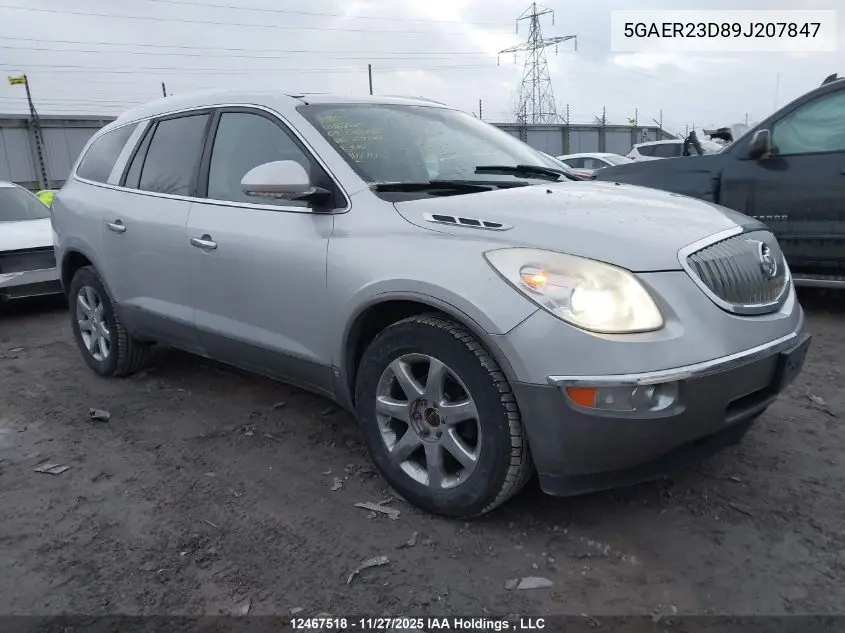 5GAER23D89J207847 2009 Buick Enclave Cxl