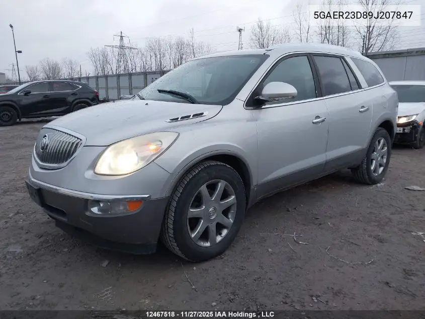 5GAER23D89J207847 2009 Buick Enclave Cxl