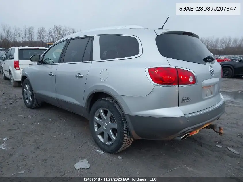 5GAER23D89J207847 2009 Buick Enclave Cxl