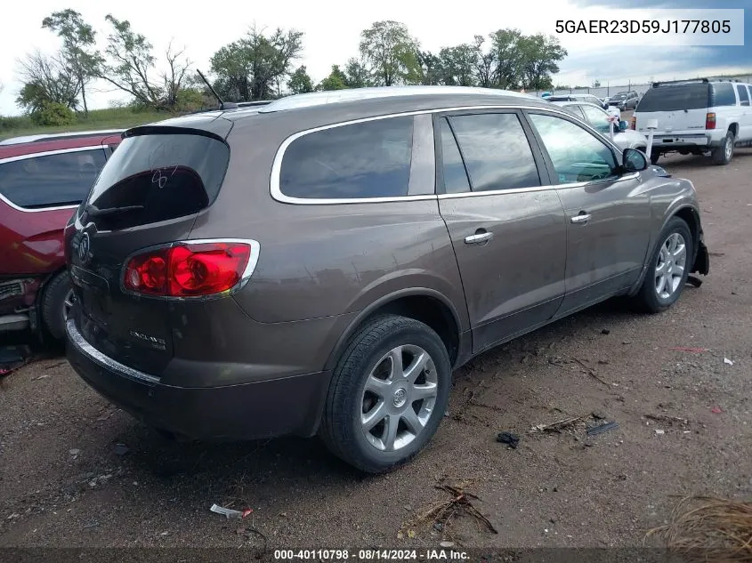 5GAER23D59J177805 2009 Buick Enclave Cxl