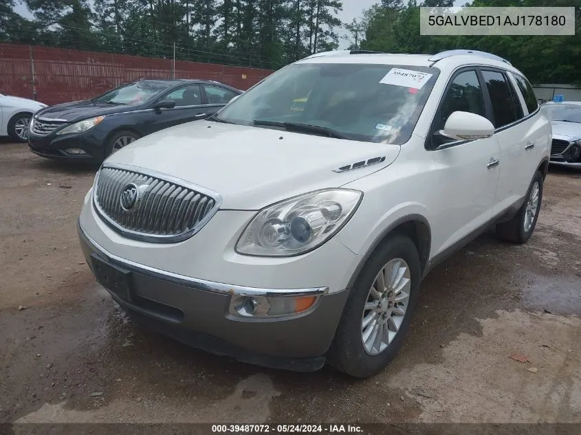 5GALVBED1AJ178180 2010 Buick Enclave 1Xl