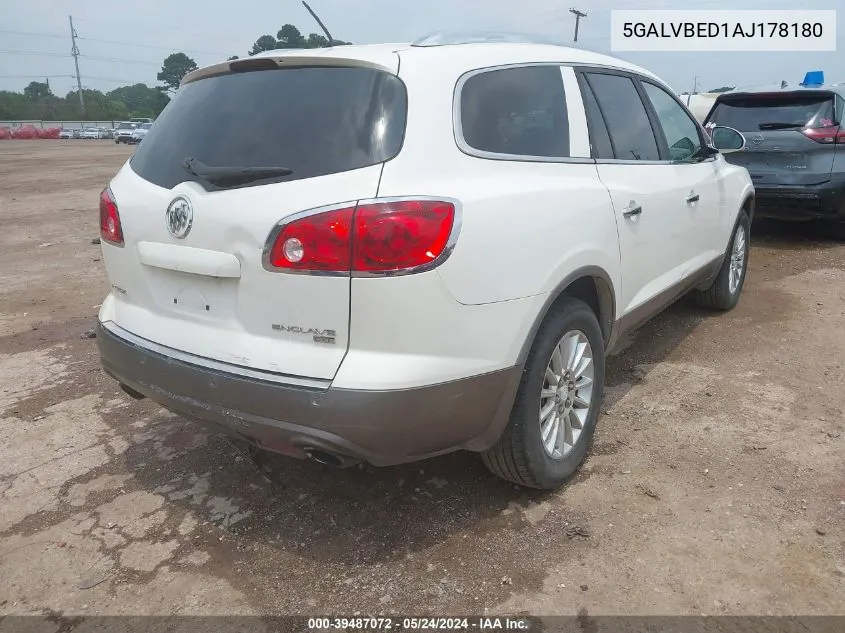 5GALVBED1AJ178180 2010 Buick Enclave 1Xl