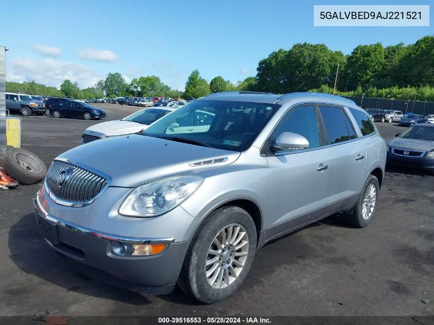 5GALVBED9AJ221521 2010 Buick Enclave 1Xl