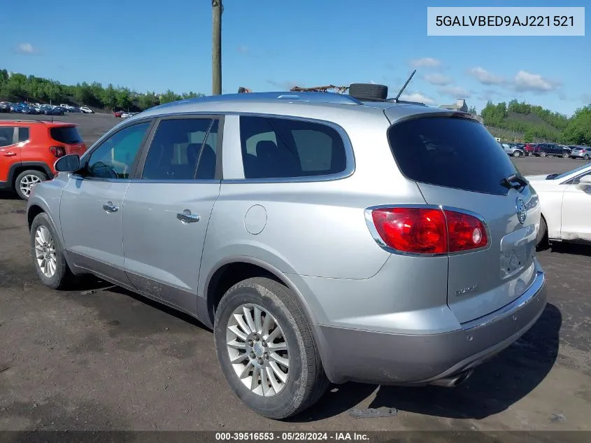 2010 Buick Enclave 1Xl VIN: 5GALVBED9AJ221521 Lot: 39516553