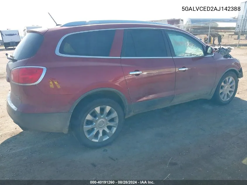 2010 Buick Enclave 2Xl VIN: 5GALVCED2AJ142388 Lot: 40191260